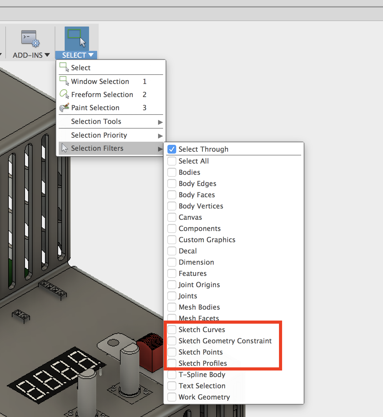 Fusion 360でスケッチオブジェクトを選択できません Fusion 360 Autodesk Knowledge Network