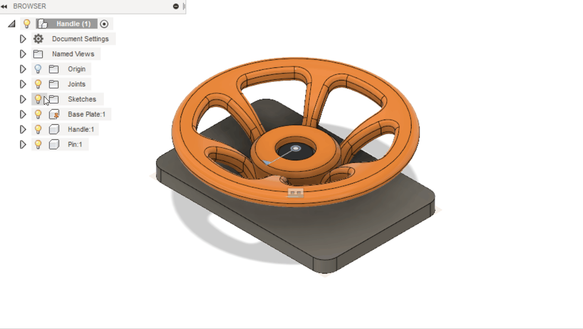 Comment masquer la partie du modèle devant le plan d'esquisse dans Fusion 360?