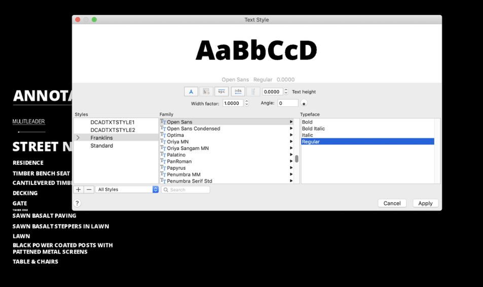 在autocad For Mac 2018中 Open Sans字体常规显示为粗体 Autocad 2018 Autodesk Knowledge Network
