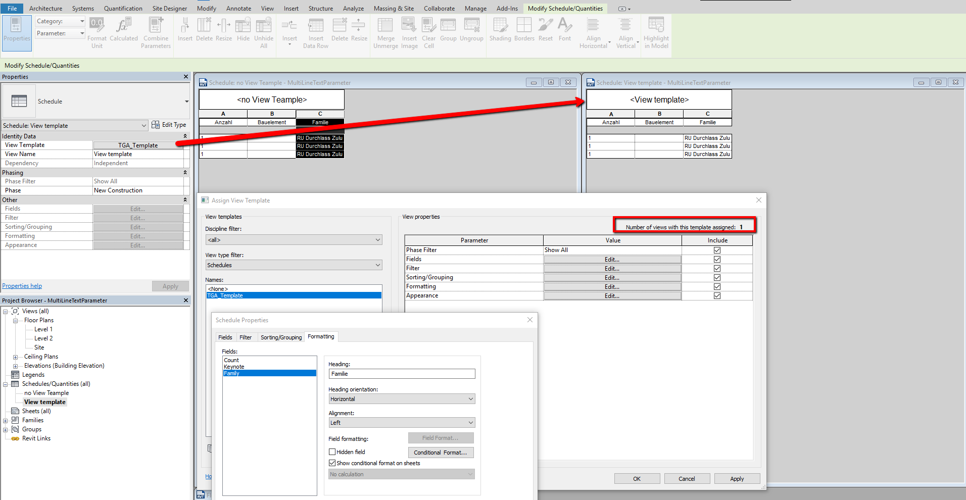 How To Edit Schedule In Revit