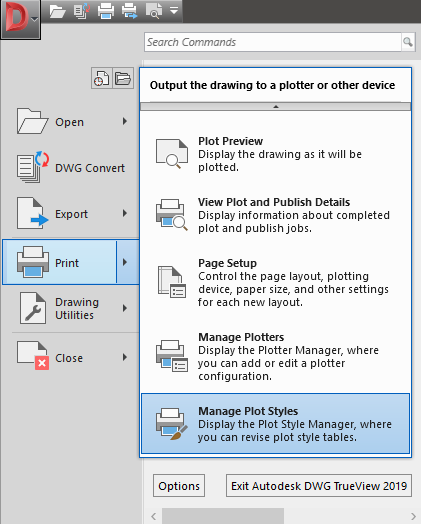 Dwg Trueviewでカスタム印刷スタイル Ctbまたはstb をインポートする方法 Dwg Trueview Autodesk Knowledge Network