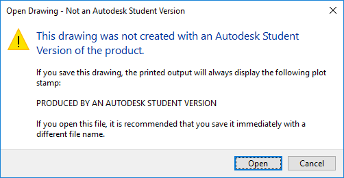 Reintroduction Des Filigranes De Version Educative Pour Les Produits Autocad 2019 Et Autocad 2019 Autocad 2019 Autodesk Knowledge Network