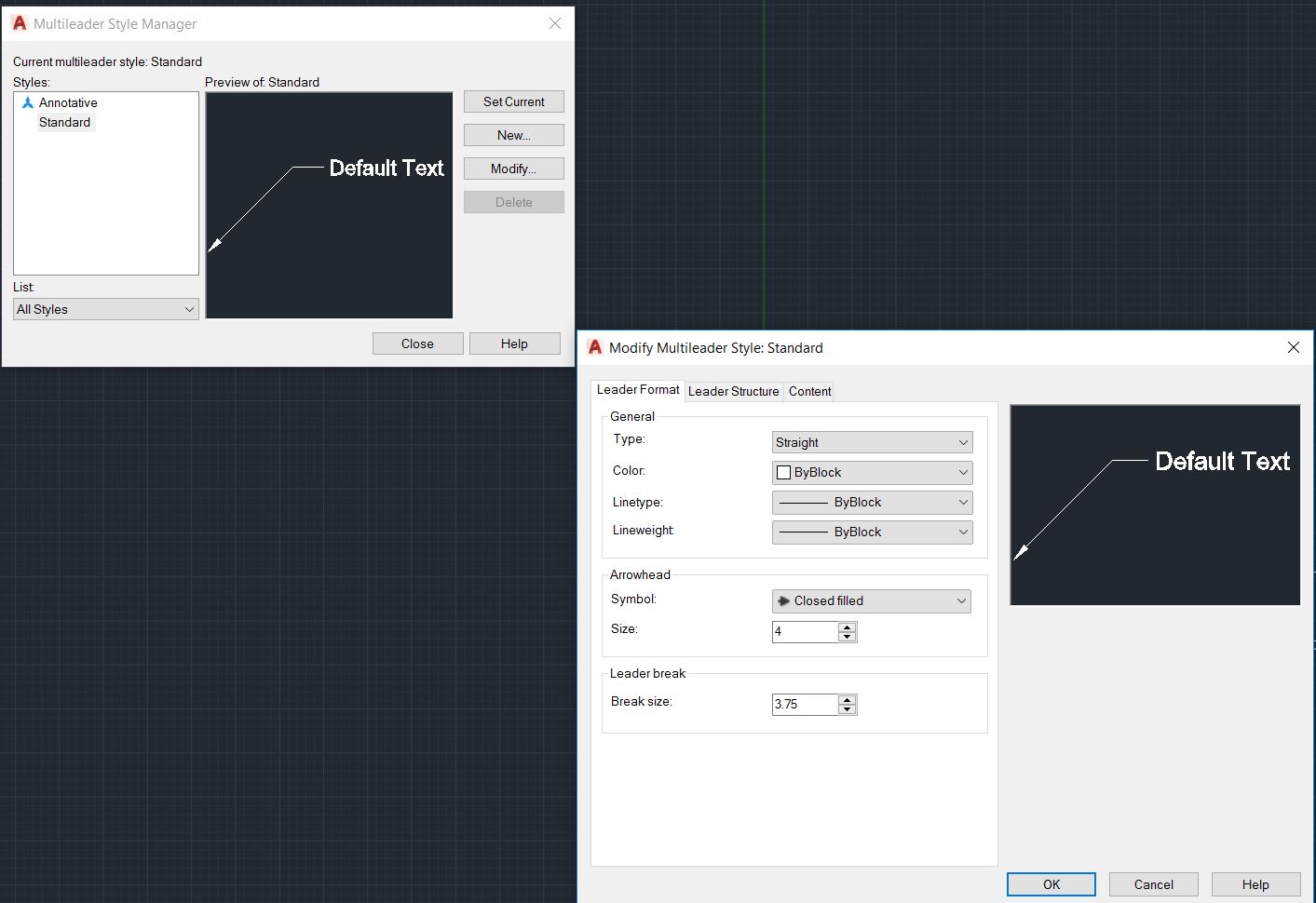 Autocadでマルチリーダースタイルを変更する Autocad 2019 Autodesk Knowledge Network