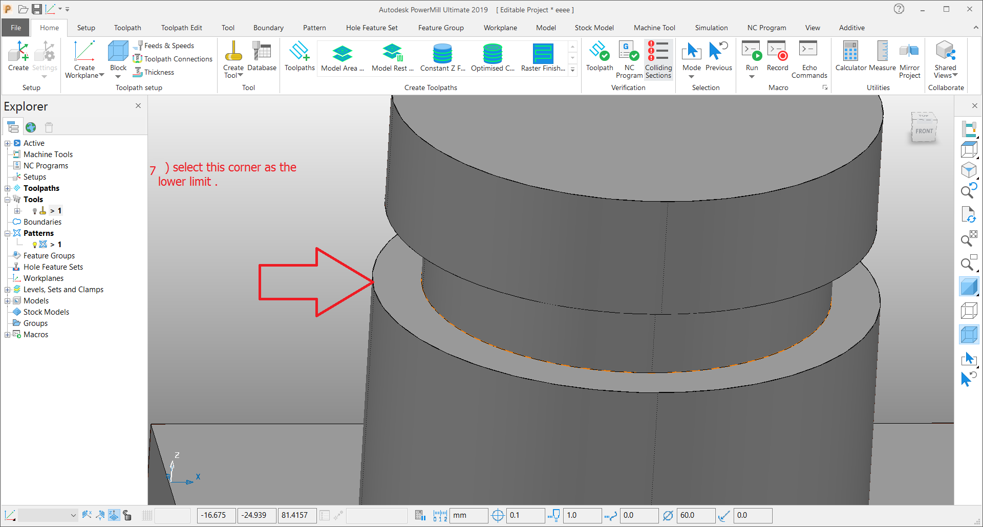 How to rough an undercut groove using disc tool in PowerMill Search