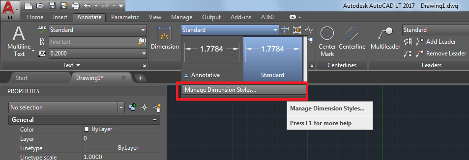 Autocad で寸法または引出線の文字の高さを変更する方法 Autocad 18 Autodesk Knowledge Network