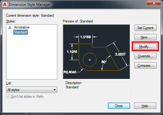 what is annotative dimension in autocad