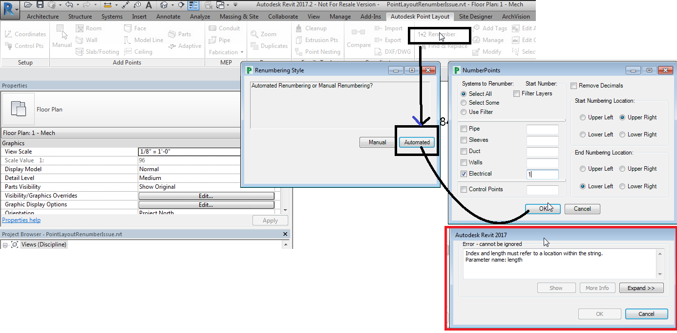 エラー インデックスと長さは文字列内の場所を参照する必要があります Revit 2017でautodesk Point Layoutを使用する場合 Revit 2017 Autodesk Knowledge Network