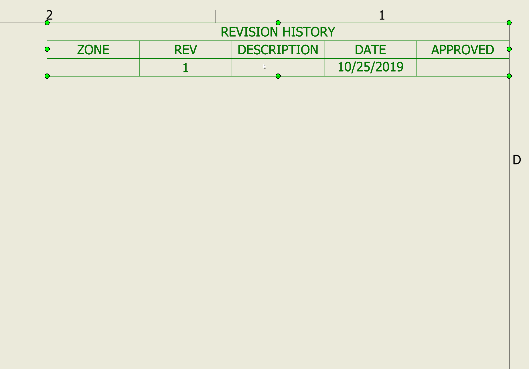 Tabella revisioni disegno di Inventor aggiunge più righe se si modifica una cella Inventor
