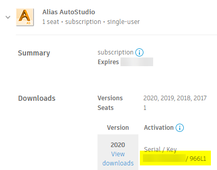 Buy Alias AutoStudio 2019 key