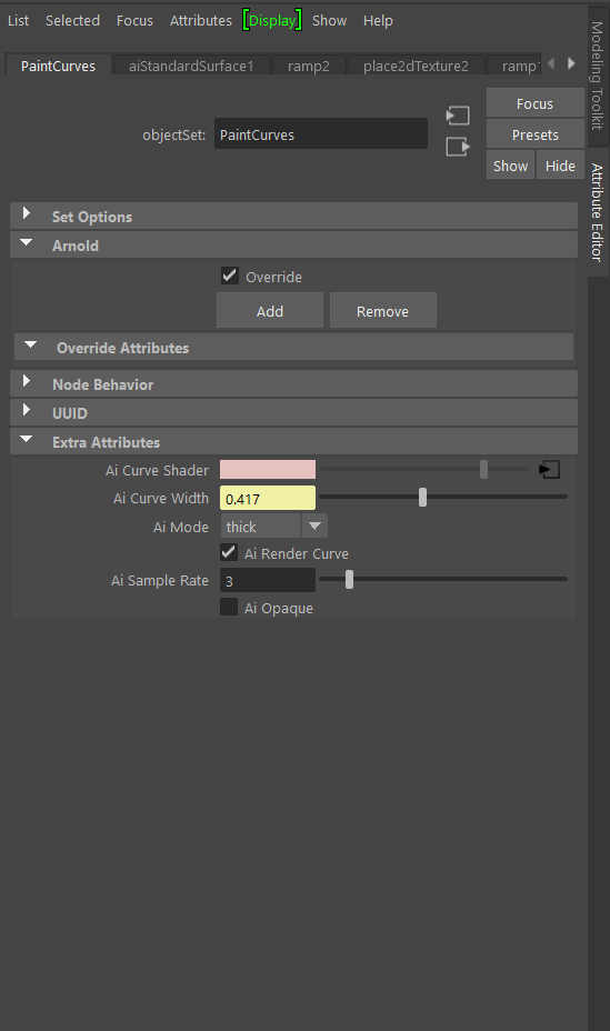 Maya属性编辑器中未列出arnold覆盖 Maya 2020 Autodesk Knowledge Network