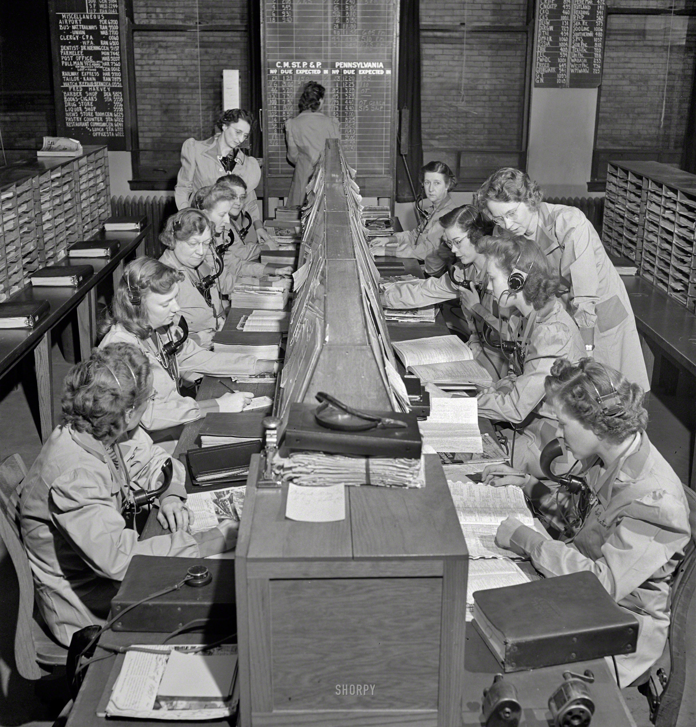 Vintage work crew photos