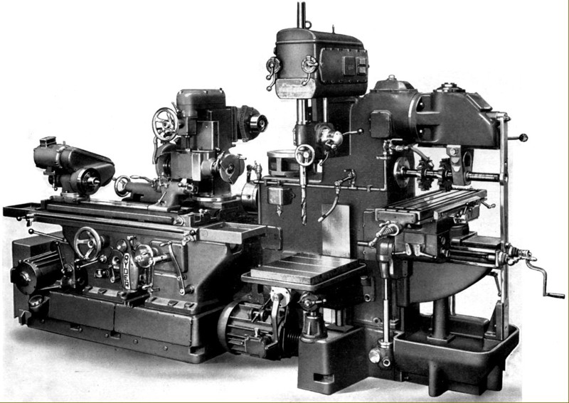 1950s Adcock and Shipley Universal Machine Tool photos
