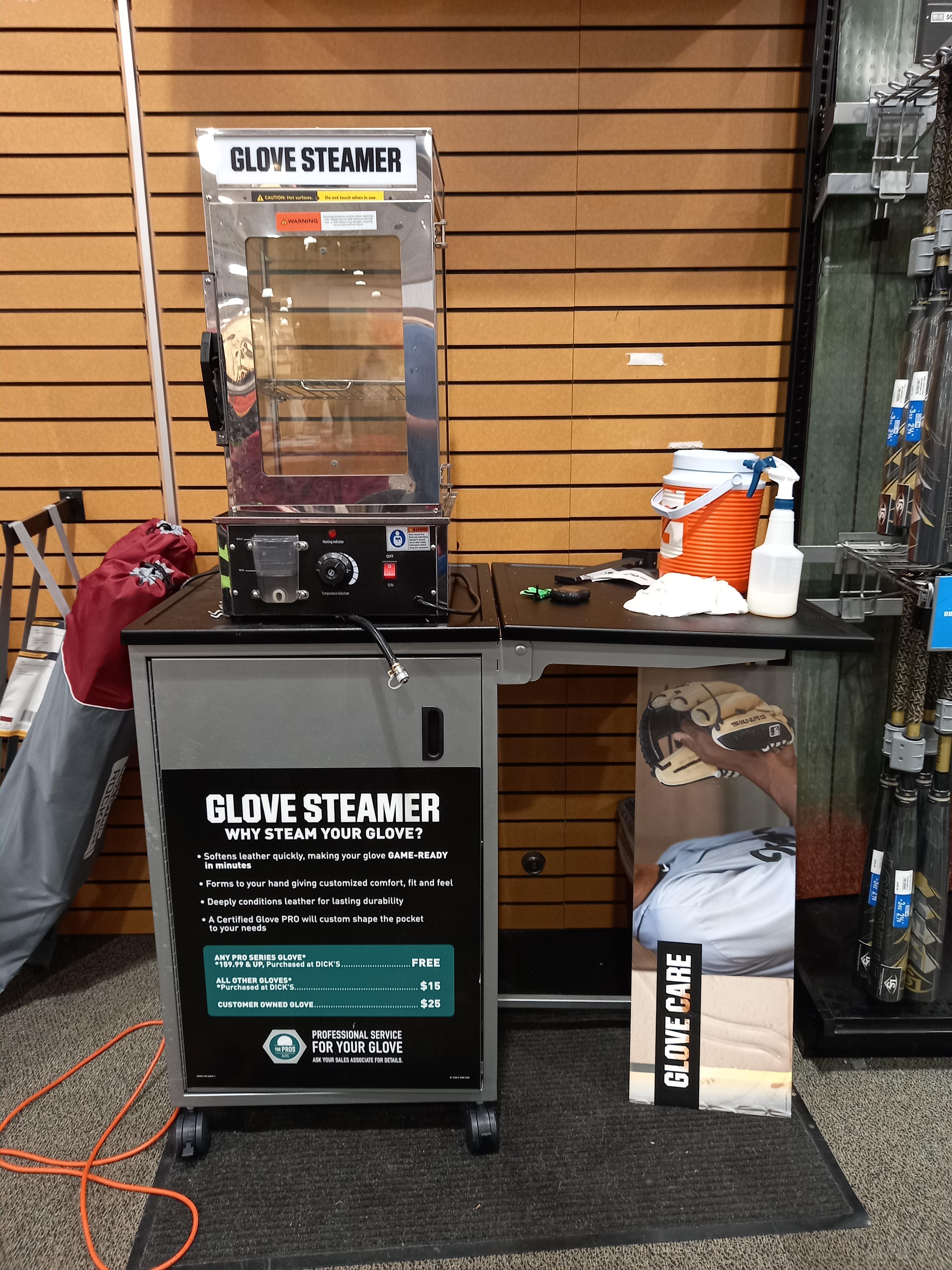 Baseball glove steamer photo