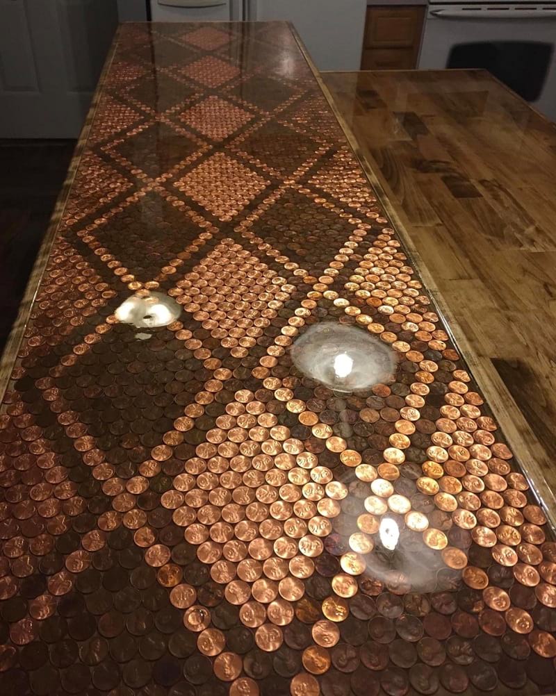 Coin countertop photo