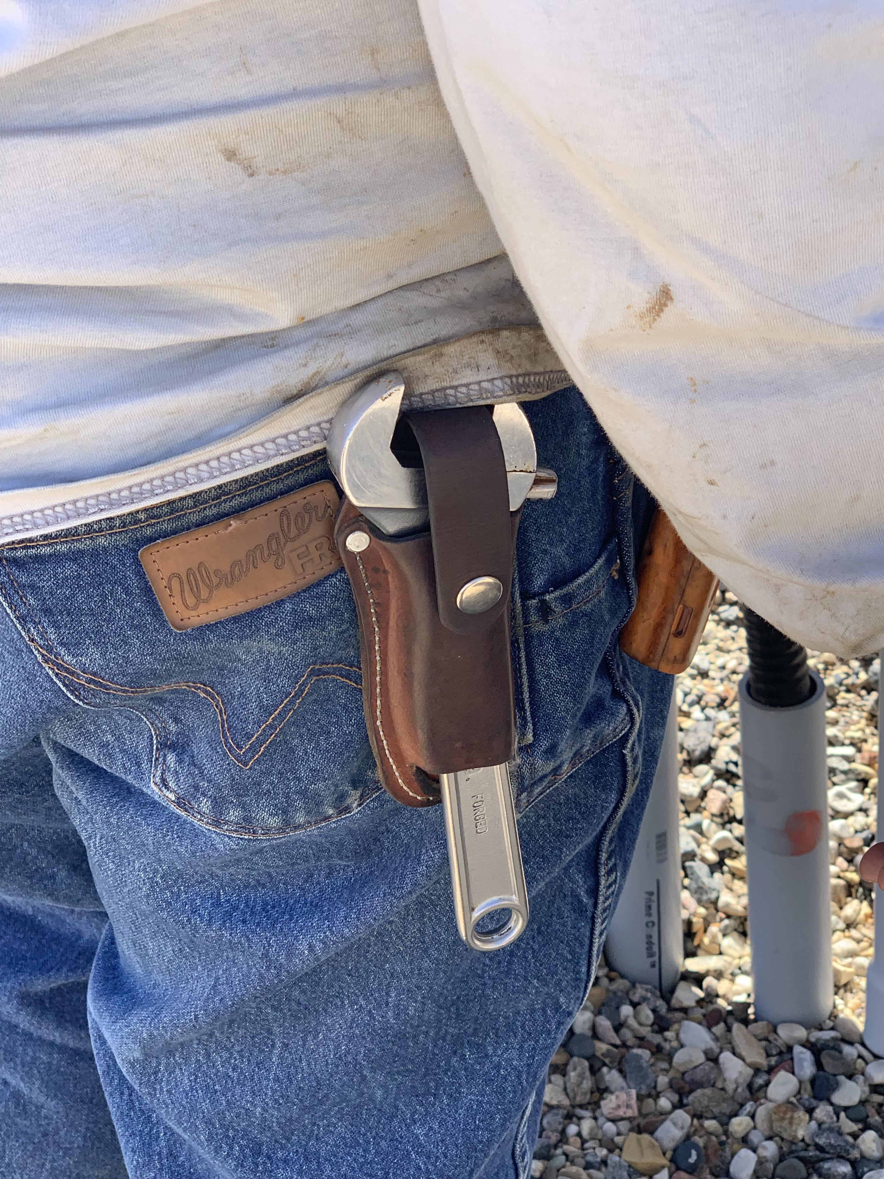 Crescent wrench holster photo