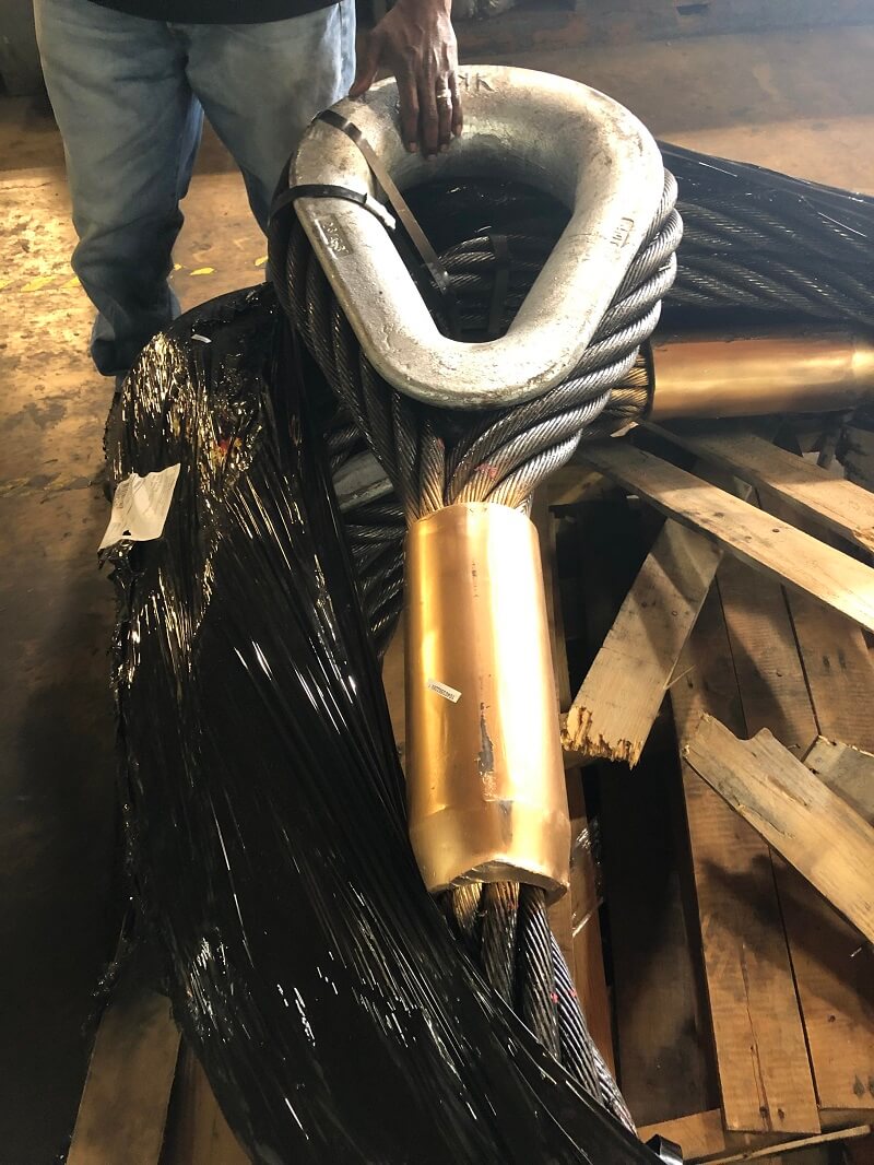 Massive tilt wall rigging thimble and chokers GIF