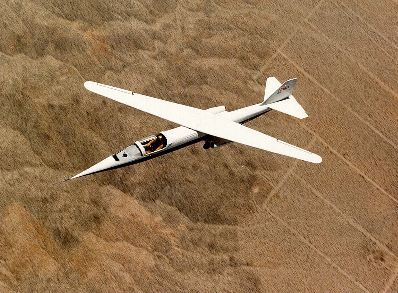 NASA AD1 oblique wing aircraft photo