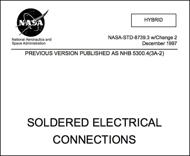 NASA Technical Standard Soldered Electrical Connections PDF