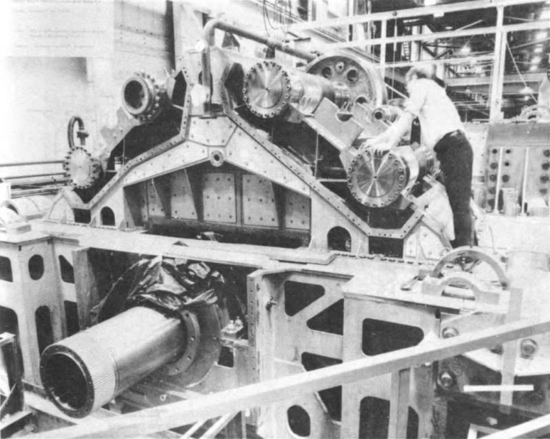Ohioclass submarine reduction gear photo