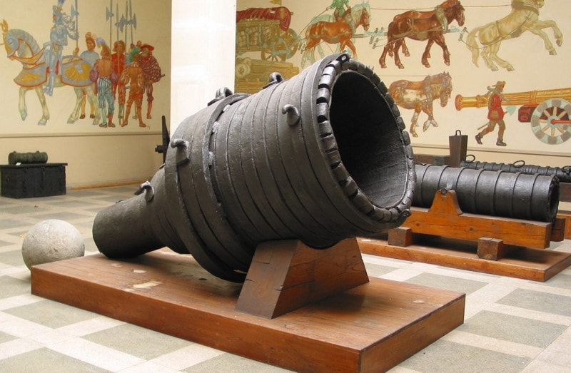 Largest known wroughtiron bombard by caliber photo