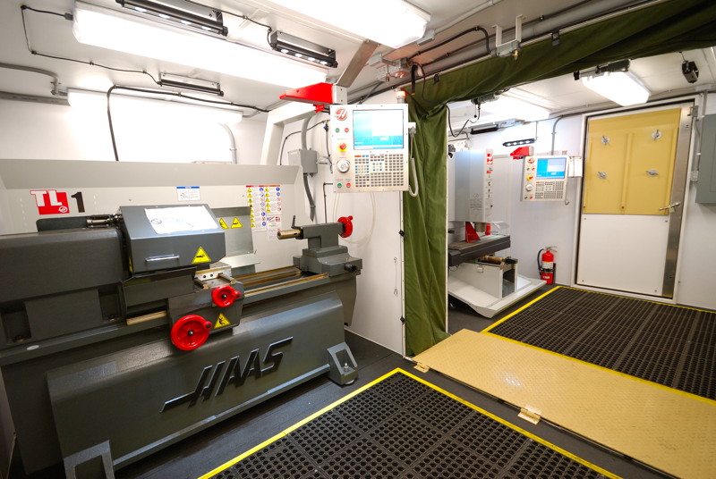 Mobile machine shop photos and video