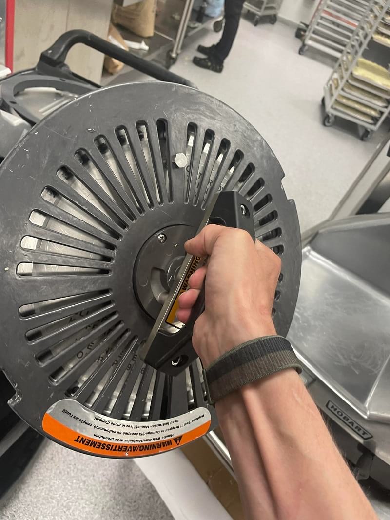 Slicer blade removal tool photos