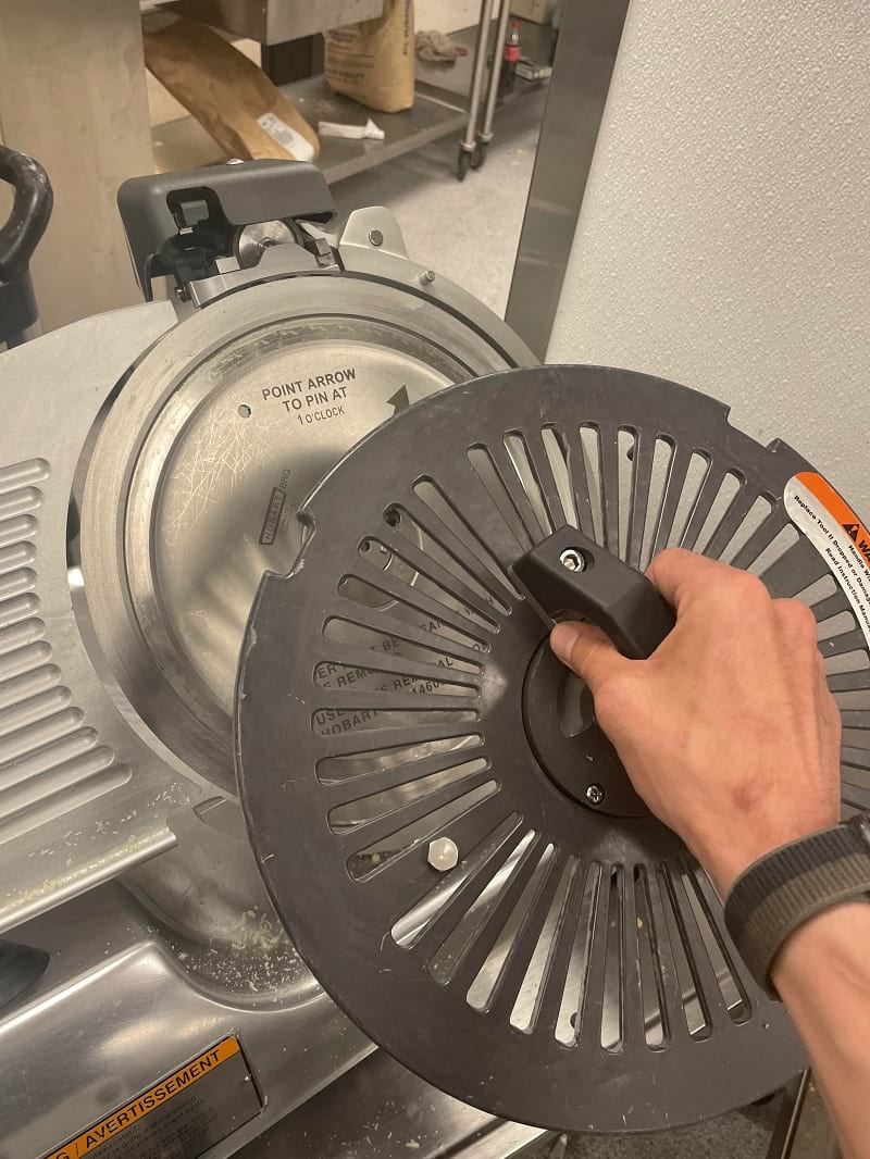 Slicer blade removal tool photos