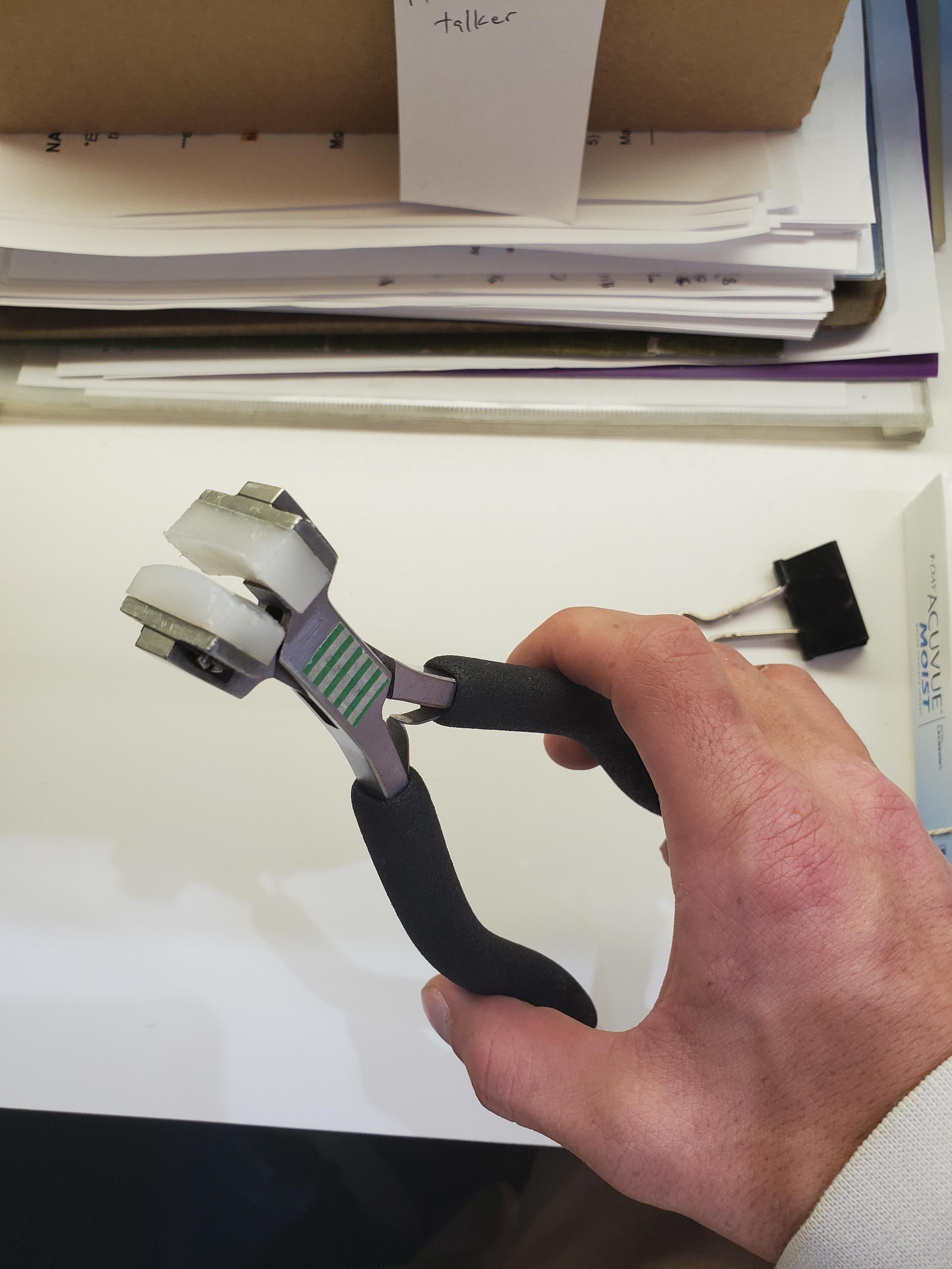 Eyeglass frame bending pliers photo