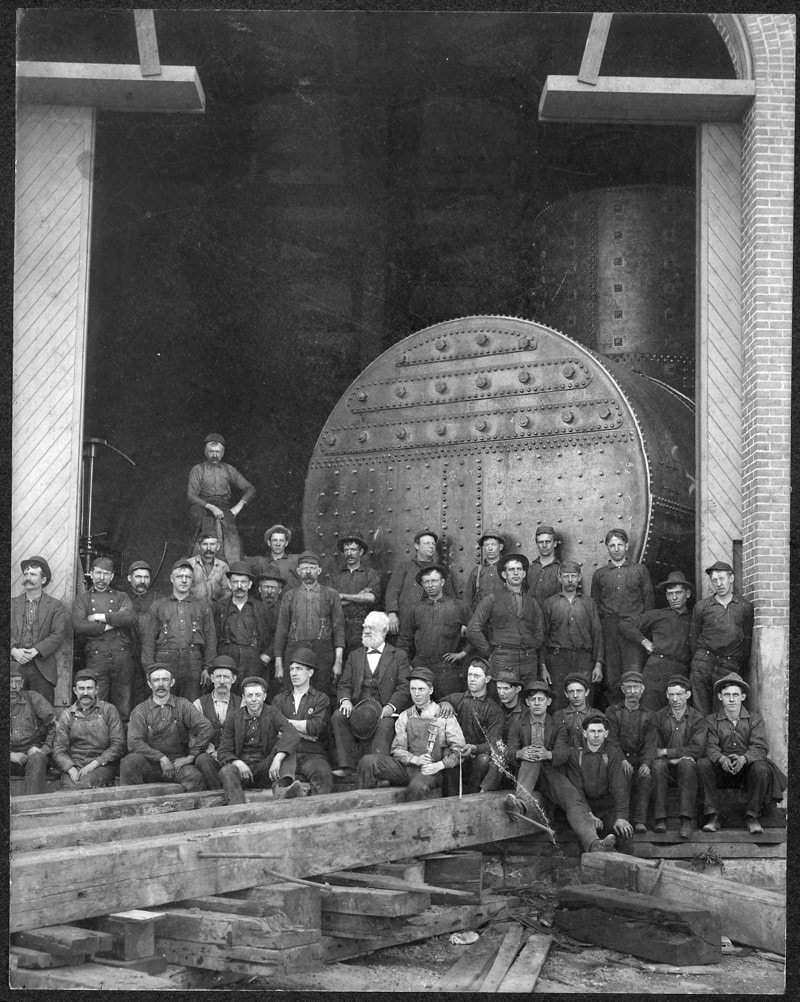 Vintage work crew photos
