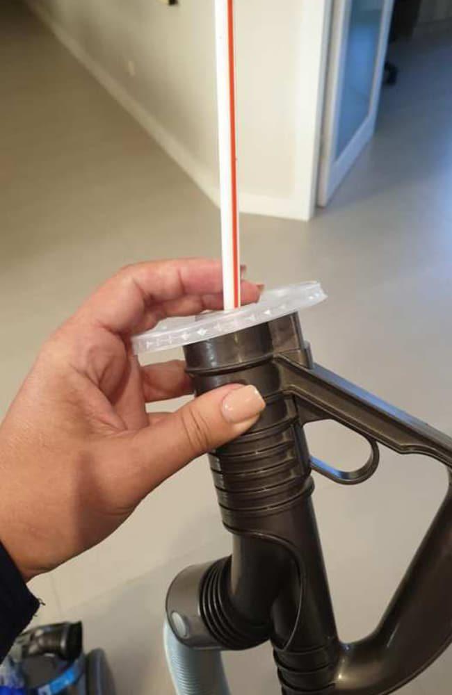 Vacuum straw attachment trick photo