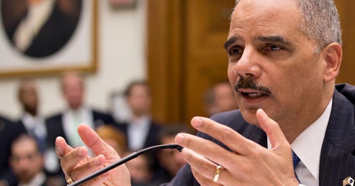 Former Attorney General Eric Holder Declares His Support for