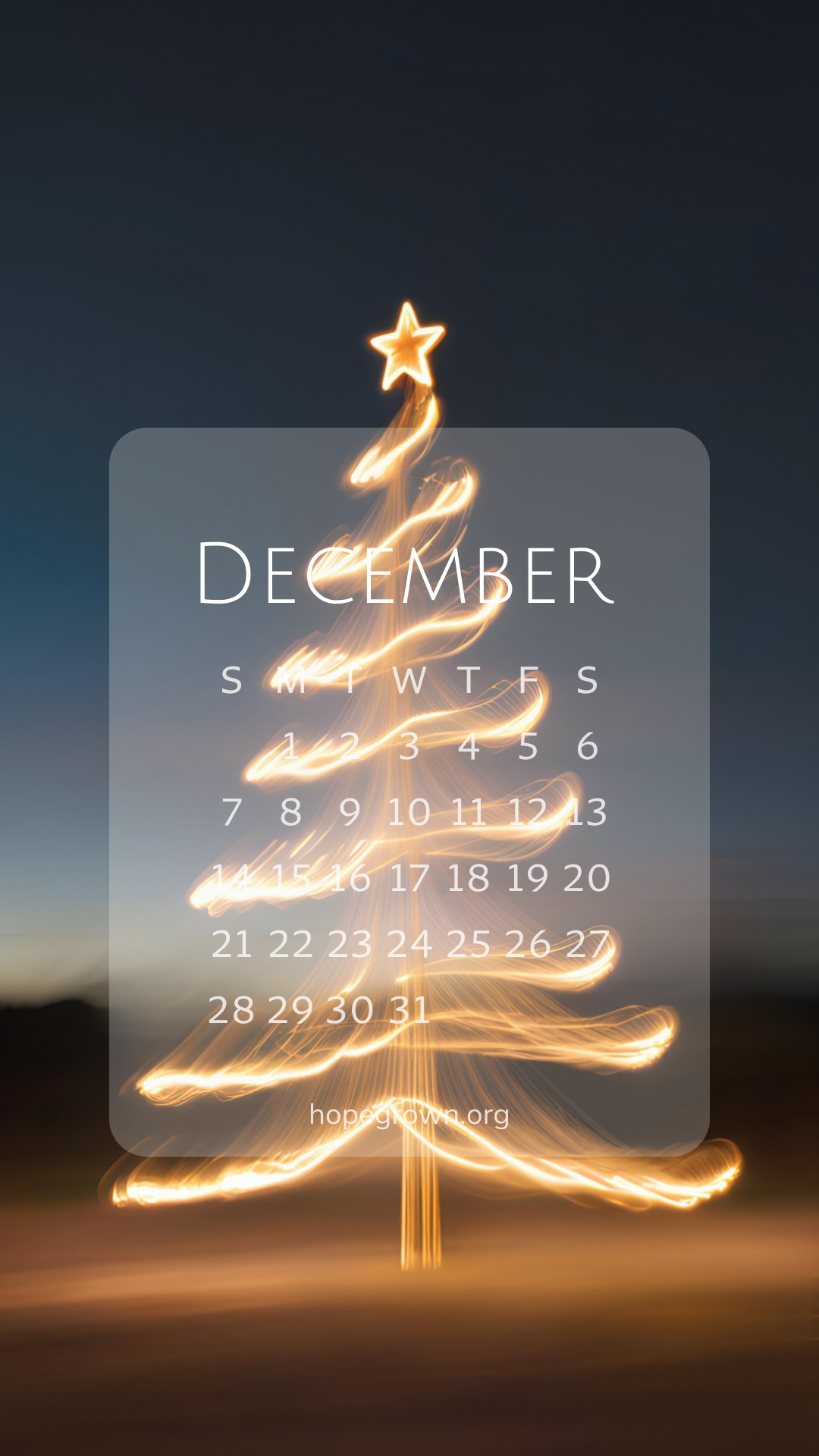 December-free-phone-wallpaper-soft-white-xmas-tree-2025-hopegrown.png