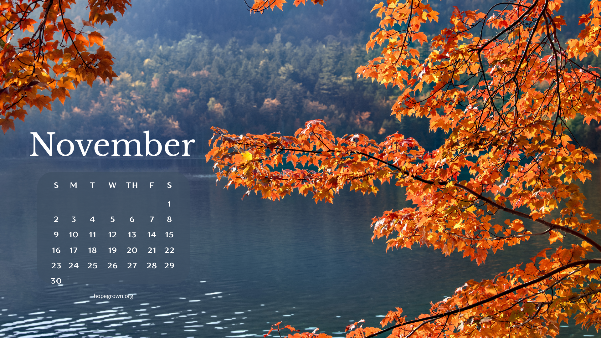 Click here to download November-free-desktop-wallpaper-lakehouse-vibes-2025-hopegrown.png