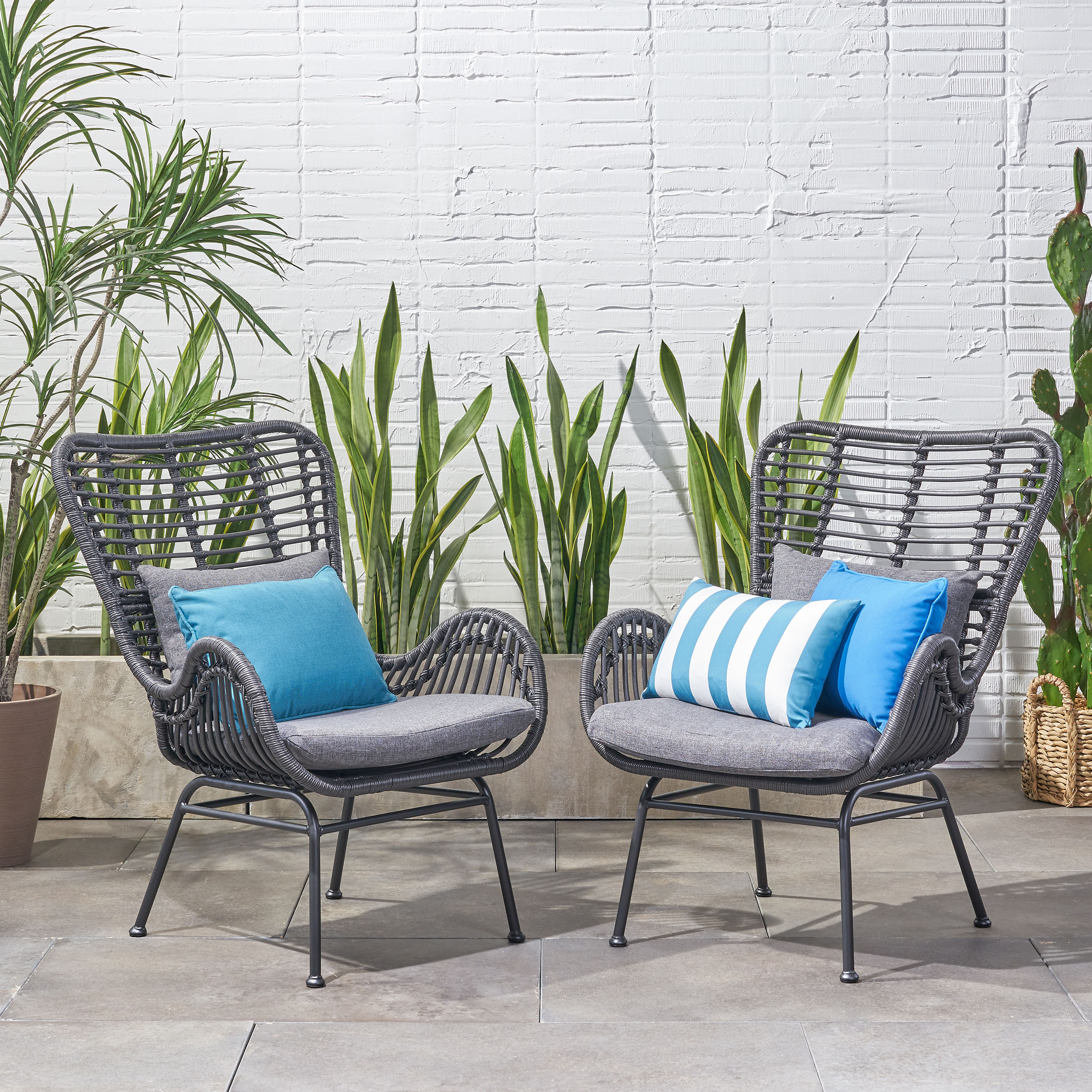 outdoor wicker cushion sets