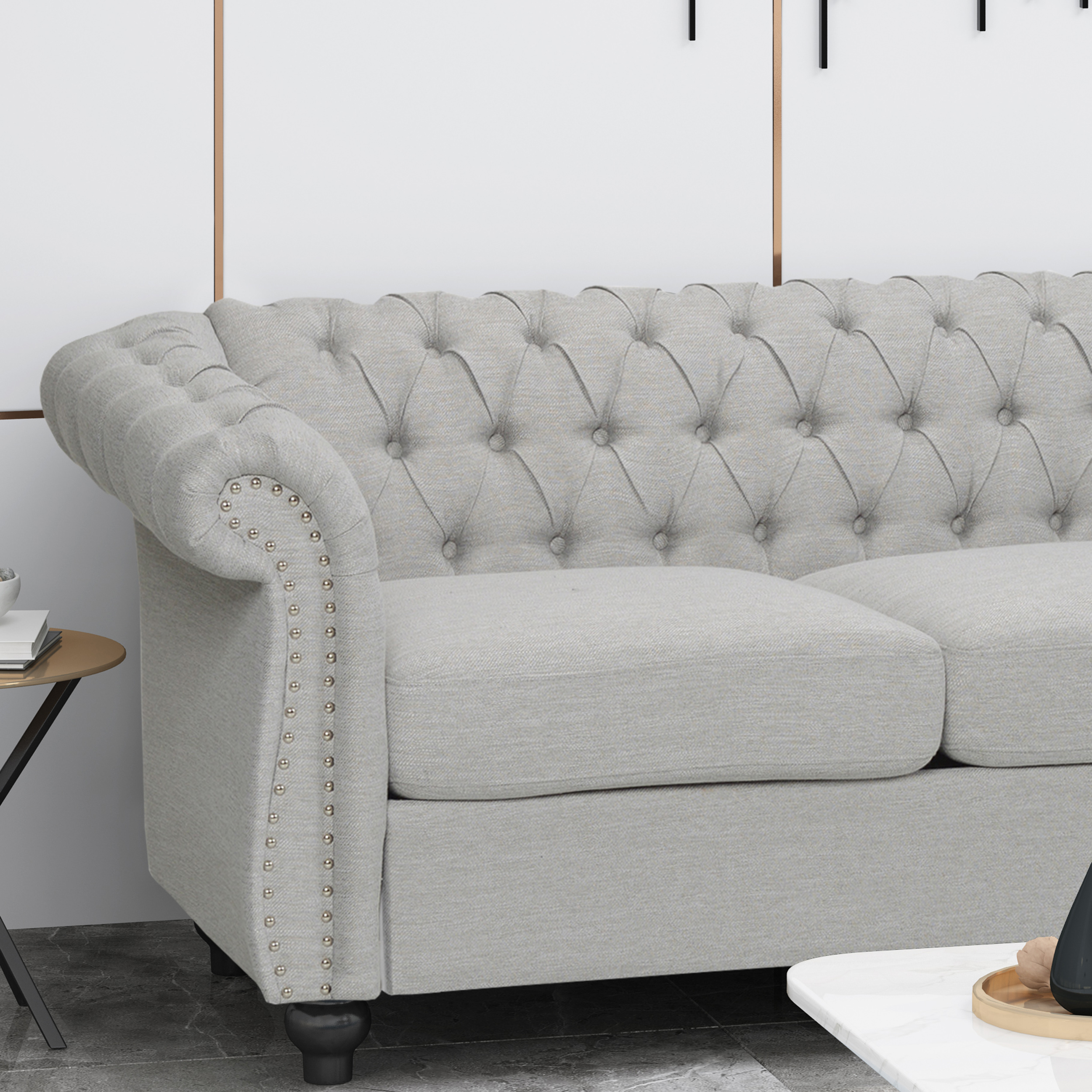 Ikea Contemporary 2 5 Seat Sofa Brown Faux Leather Sater