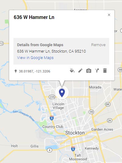 Stockton California map