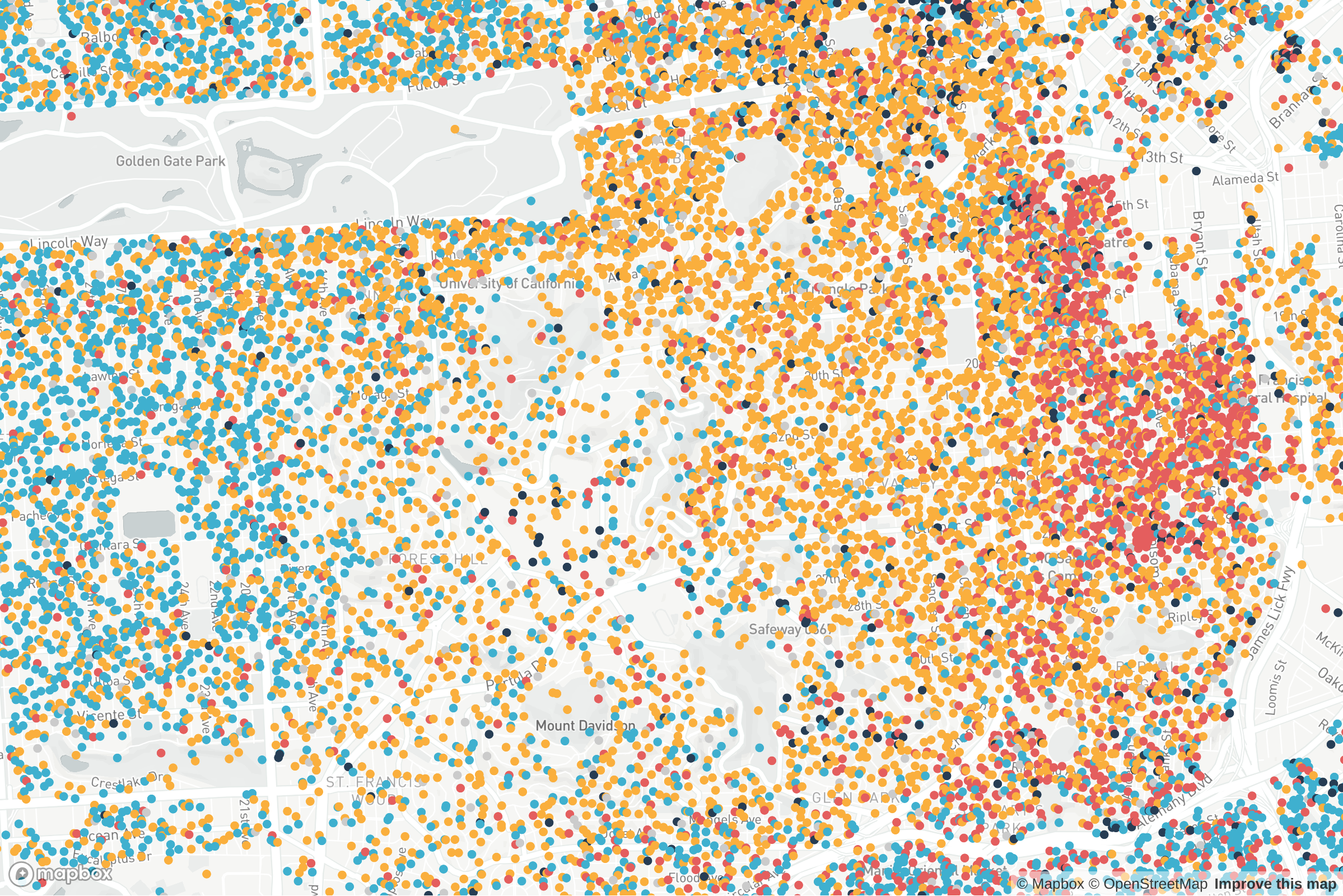 Testing Out Data-Driven Styling in Mapbox GL JS