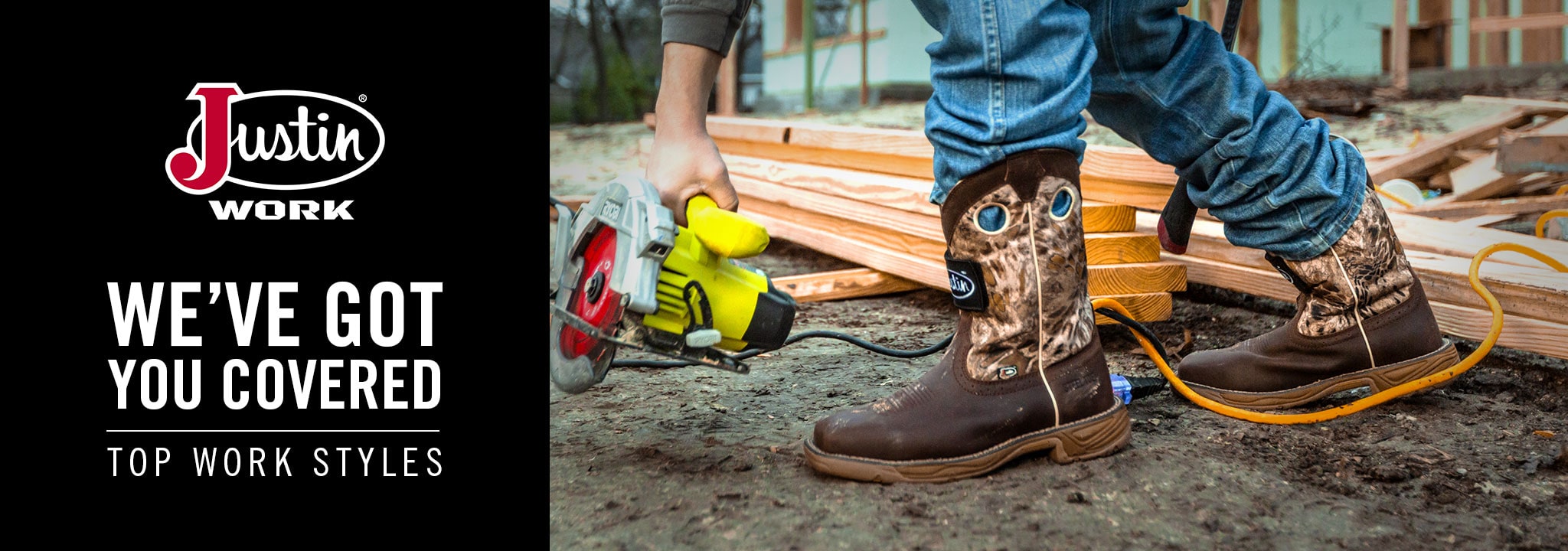 Justin Work. We've got you covered. Top work styles. Featured style: RUSH GRIZZLY BROWN