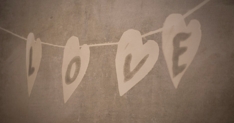 love concrete wall