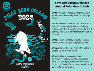 Save our springs alliance annual polar bear splash