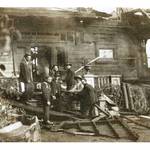 Louis Gerhardt (middle) and the Mill Valley Volunteer Fire Dept. at a house fire. <span>© Christine Goldsmith </span>