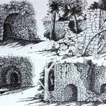 Olema Lime Kilns, 1953, per illustration in Treganza's article in "Geological Guidebook to San Francisco Bay Counties." <span>© CA Division of Mines </span>