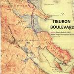 Routes for the original as proposed and as actually built road from Tiburon to San Rafael. <span>© Robert L. Harrison </span>