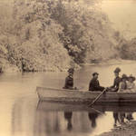 Boating on Paper Mill Creek near Camp Taylor, 1889 <span>© Anne T. Kent Room </span>