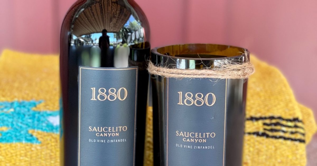 Recycled Bottle Candle Saucelito Canyon