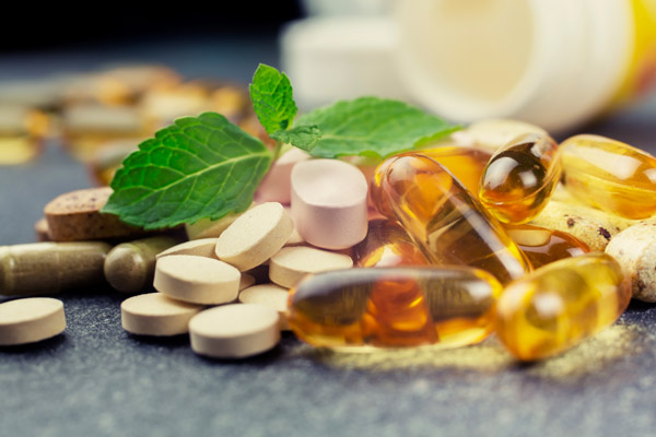 Photo of various supplement pills
