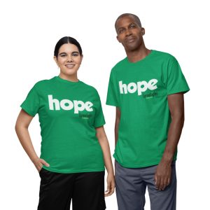 UNISEX LYMELIGHT GREEN HOPE T-SHIRT