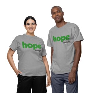 UNISEX LYMELIGHT GREY HOPE T-SHIRT