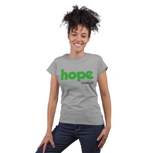 WOMEN’S LYMELIGHT GREY HOPE T-SHIRT