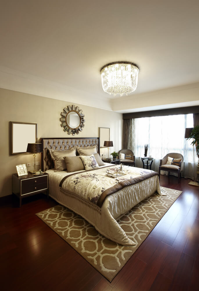 Creatice Wooden Floor Bedroom Ideas for Large Space